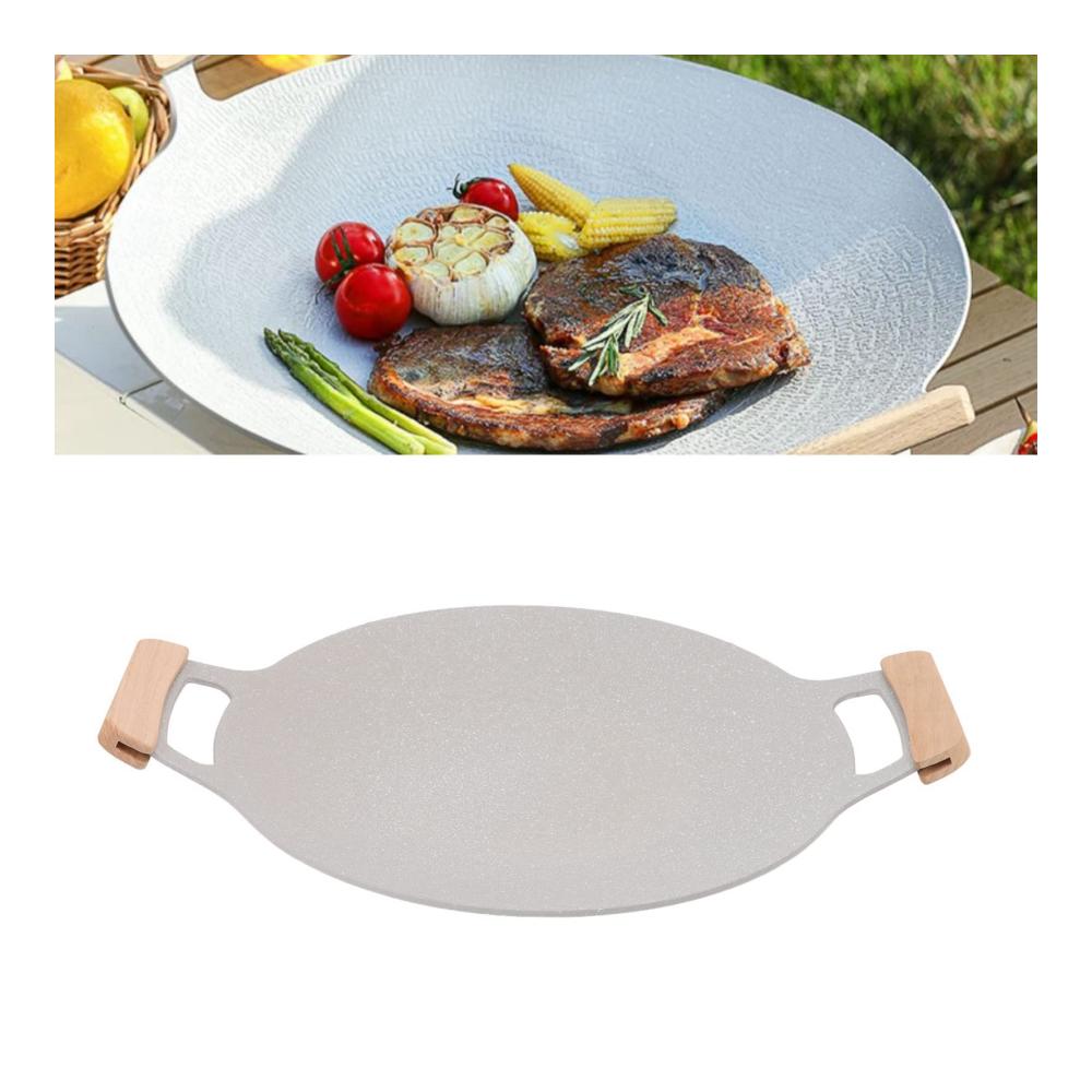 Grillpfannen-Set mit Antihaftbeschichtung Perfekte Bräune und Knusprigkeit auf dem Herd! Mikrowellengeeignet für schnelles Grillen von Fleisch und Gemüse (34cm). Erstklassiges Kochgeschirr