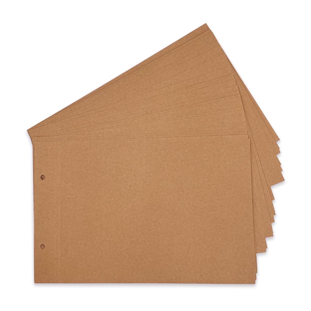 Personalisiertes Scrapbook Album Nachfüllbare Seiten aus Kraftpapier für Abenteuerbücher - Ideal für Erinnerungen und Fotos - 40 Seiten - 28 x