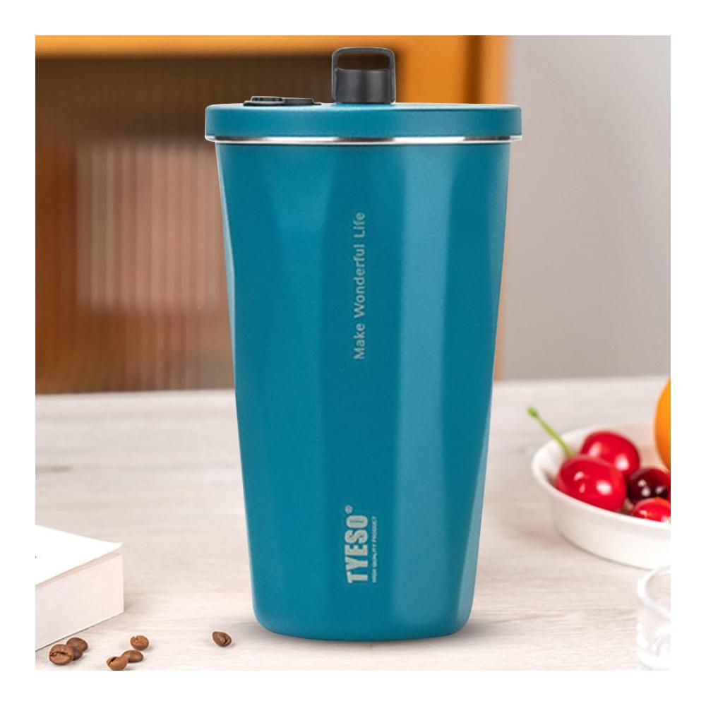 600ml Edelstahl Kaffeebecher mit Strohhalm - Thermoisoliertes Trinkgeschirr für Unterwegs - Auslaufsicherer Auto-Tumbler für Heiß- und Kaltgetränke - Ideal für Reisen und Pendeln - Kaffeetassen & Becher