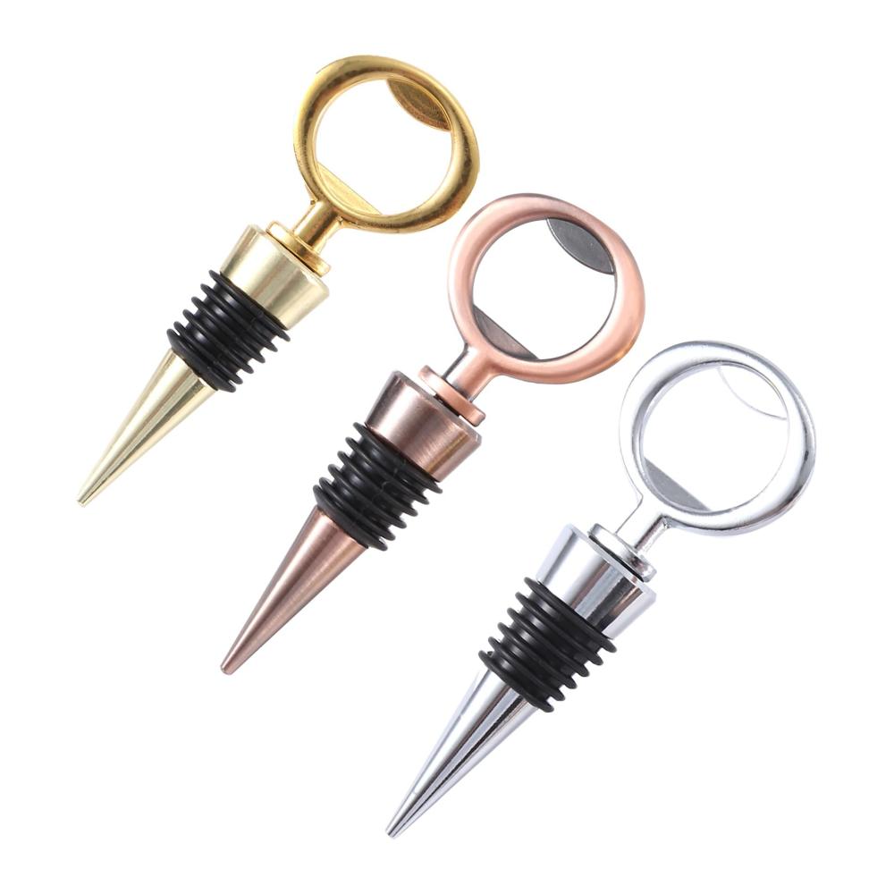 Premium Weinverschlüsse & Ausgießer Set | Wiederverwendbare Flaschenverschlüsse | Barzubehör für Weinliebhaber | 5-teiliges Wein Zubehör | Perfekte Versiegelung und Ausgießen