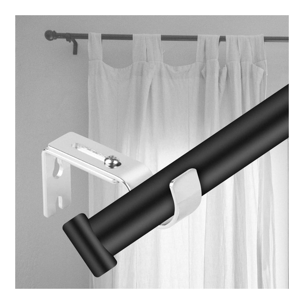 Premium Metall Wandhalterung Set für Gardinenstangen Ø20-25mm | Verstellbar & Selbstklebend | 3er Pack Stangenauflagen Halterung | Elegante Lösung für Vorhangstangen | Ideal für Haus und Büro