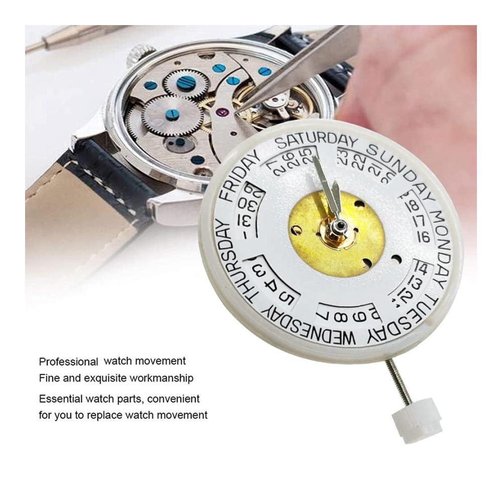 Entdecken Sie Präzision und Stil Hochwertiges 2834-2 Uhrwerk mit DREI Nadeln Oberer und Unterer Kalender Doppelter Kalender – Ihr Schlüssel zu zeitloser Eleganz! Automatisches Mechanisches Ersatzwerk-A für anspruchsvolle Zeitmesser. Perfekte Synthese aus Tradition und Innovation
