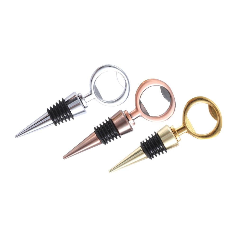 Premium Weinverschlüsse & Ausgießer Set | Wiederverwendbare Flaschenverschlüsse | Barzubehör für Weinliebhaber | 5-teiliges Wein Zubehör | Perfekte Versiegelung und Ausgießen