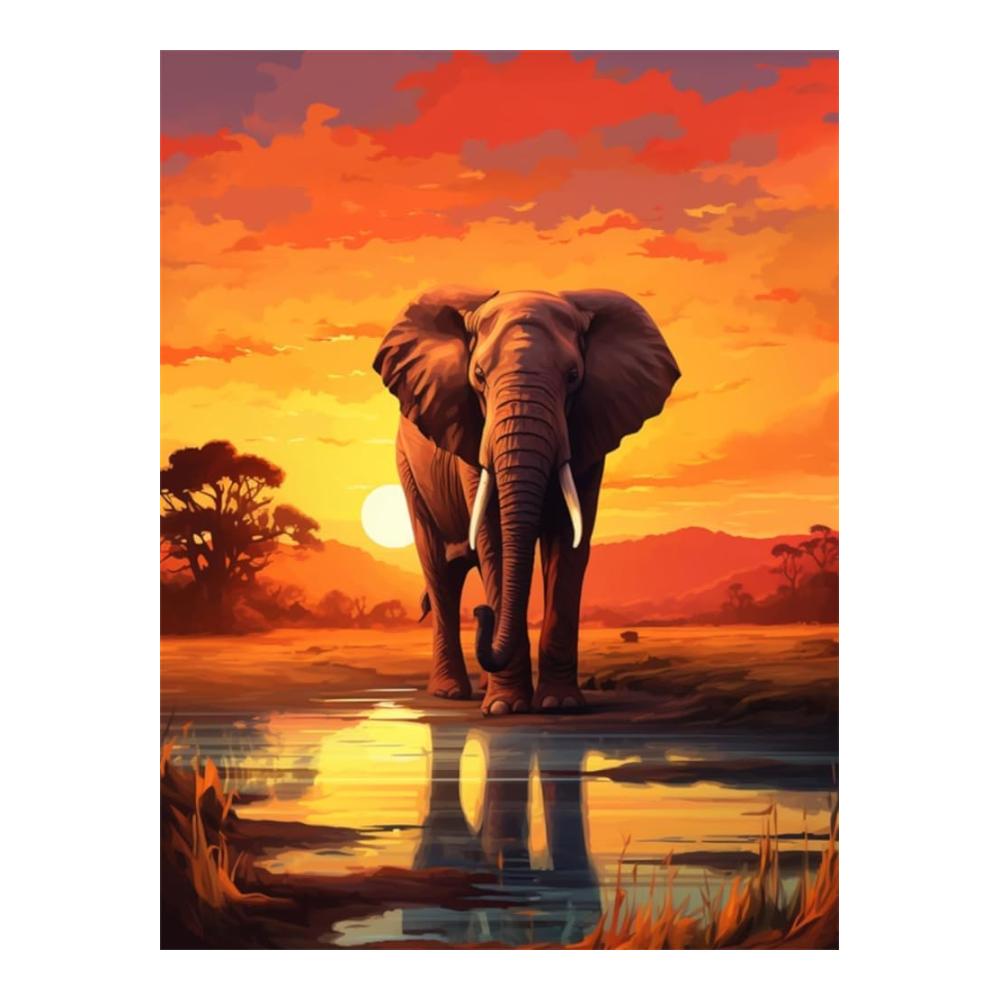 Entdecken Sie die Kreativität mit unseren Diy Knüpf-Sets Grassland Sunset Elephant Latch Hook Kits für Erwachsene und Kinder – Handgefertigter Riegelhaken Teppich zum Selbermachen 21