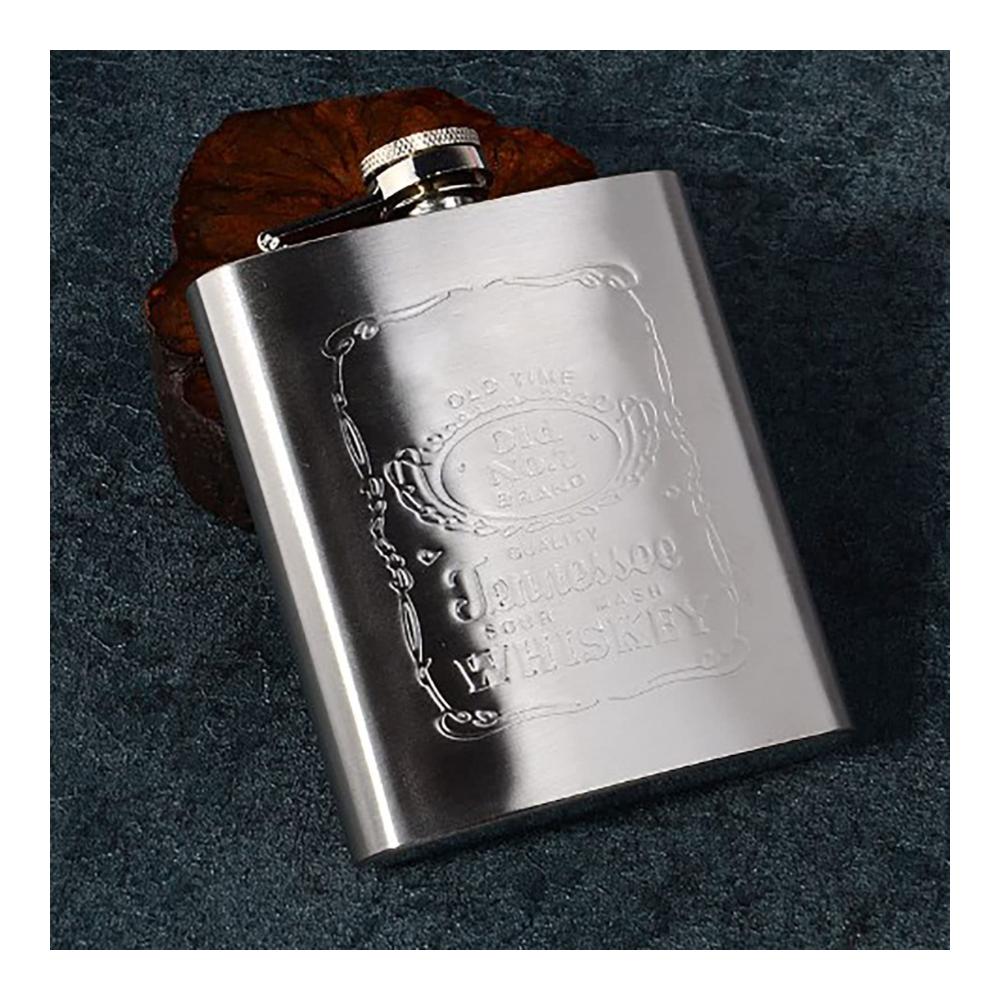 Premium 7oz Flachmann Set | Hochwertiges Barzubehör aus Edelstahl | Auslaufsicherer Whisky-Flachmann mit Trichter | Ideal für Wandern Klettern Angeln Camping | Tragbare Genussmomente