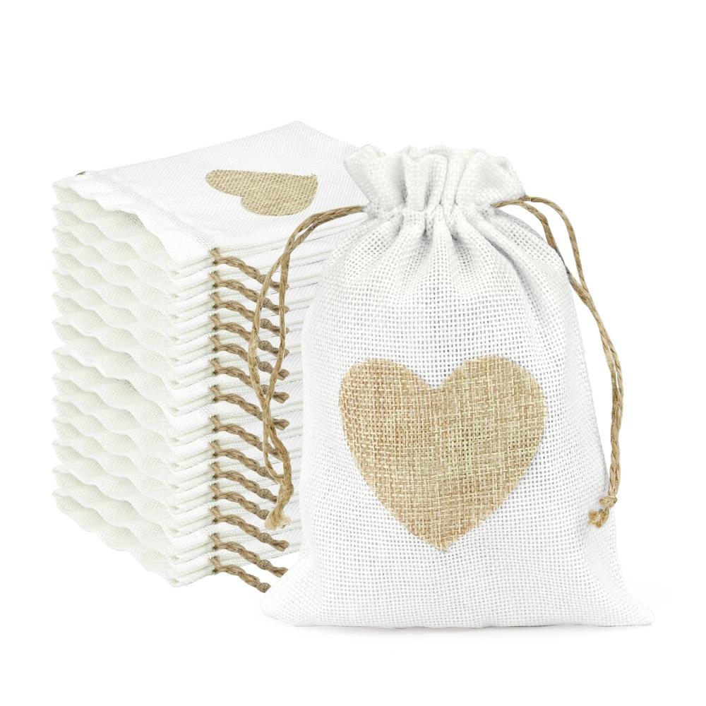25 Organzasäckchen Set - Stilvolle Verpackungen für Advent Schmuck Snacks & mehr - 20x15cm Stoffbeutel mit Kordelzug - Ideal für Hochzeiten DIY & Partys - Hübsche Verpackungslösung