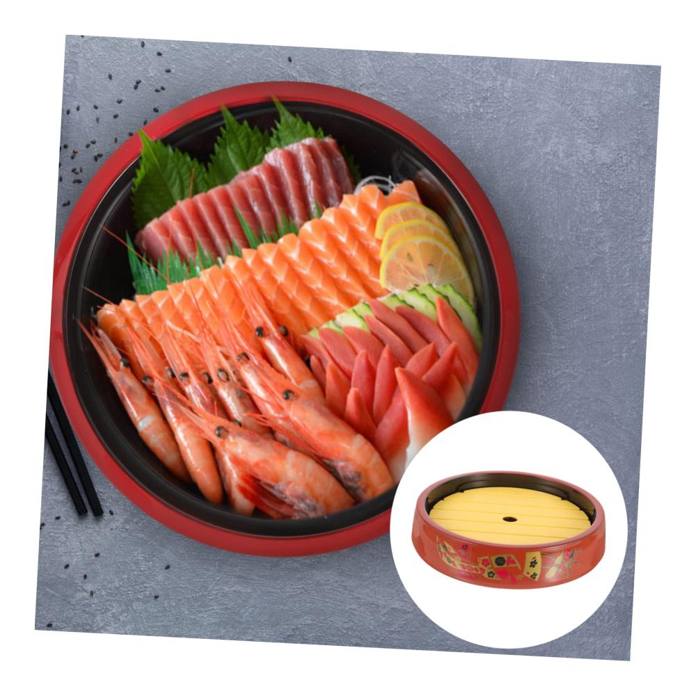 Entdecken Sie den Luxus des Sushigenusses mit unserem hochwertigen Sushiteller-Set! Perfekt für Sashimi und mehr – Kommerzielles Geschirr aus robustem Melamin in ansprechendem Design. Genießen Sie stilvolles Dinnern! (Farbe Wie gezeigt Größe 245x245 cm x 2 Stück