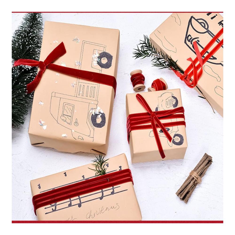 Entdecken Sie Eleganz 10 Meter Samtband 25mm Breite - Einseitiges Dekoband für Schleifen Geschenke und DIY Handwerk - Samt Schwarz - Zierband mit luxuriösem Touch - Hochwertiges Schmuckband