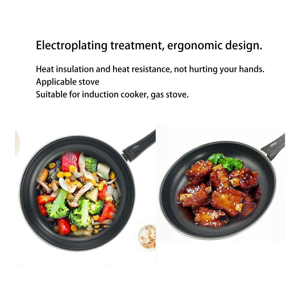 Erstklassiges Kochgeschirr-Set mit Crepe-Pfannen (3-teilig) | Antihaftbeschichtet PFAS- & PTFE-frei | Perfekt für Eierpfanne & exquisite Gerichte | Kochen wie ein Profi