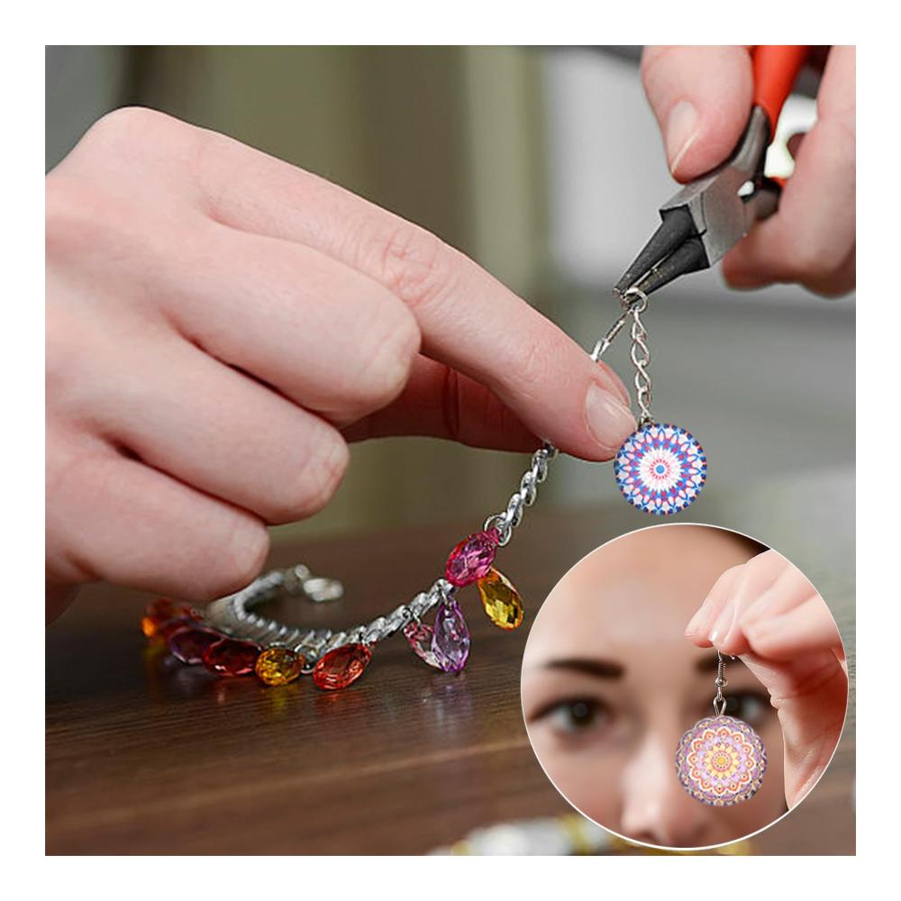 Erstellen Sie mit DragonX2 Granulaten DIY-Kunstwerke 100 Stück 16mm bunte Glasnuggets für Kinder. Perfekt für Schmuckherstellung und Bastelprojekte