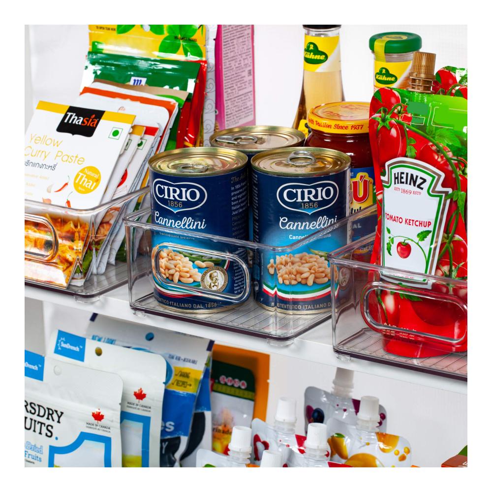 Effizientes Vorratsdosen-Set 6-teilige Kühlschrank-Organizer für optimale Küchenorganisation. Stapelbare Aufbewahrungsboxen BPA-frei ideal für Kühlschrank und Schränke
