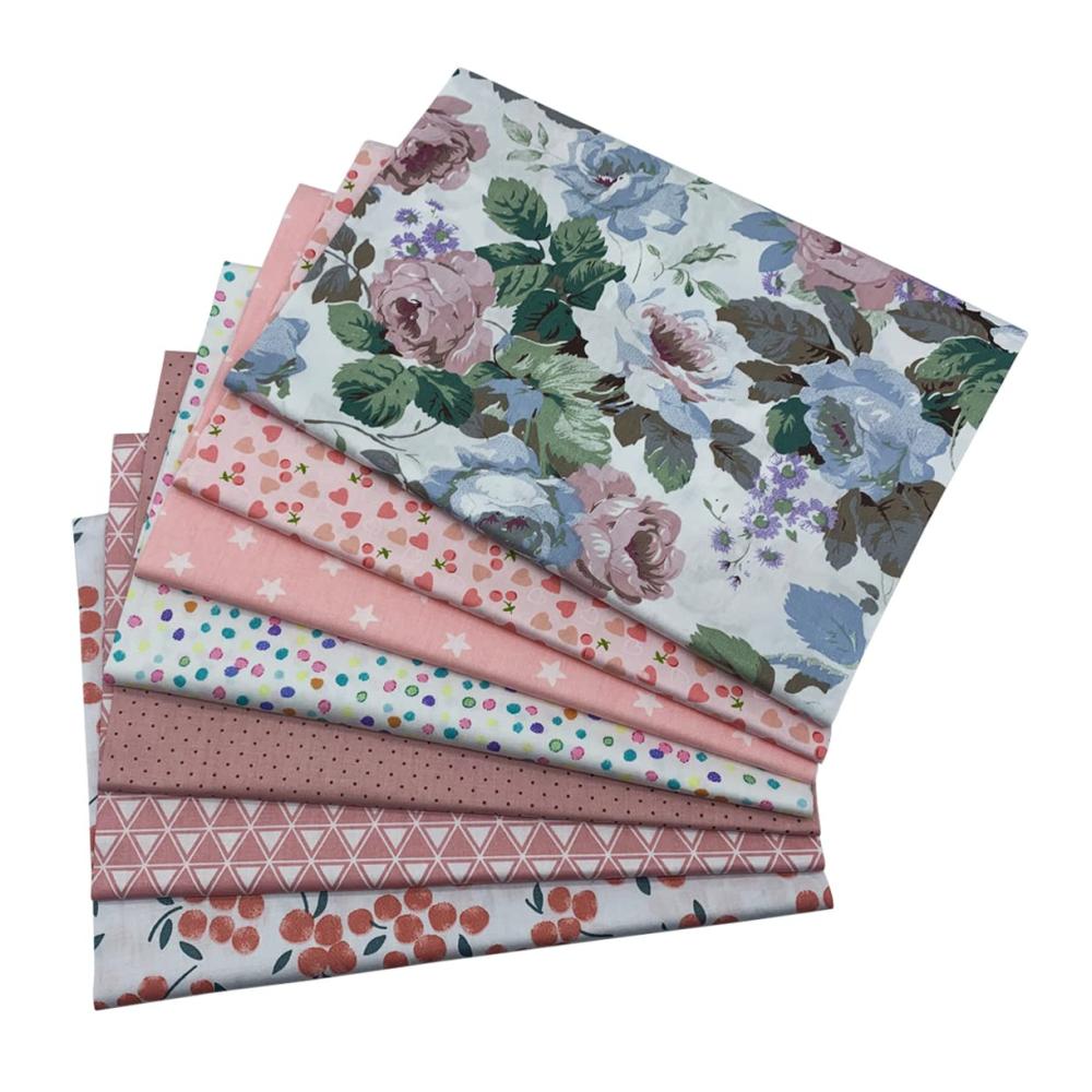 Baumwollstoff Meterware Patchwork Stoffpaket – 7 Stück 50x45 cm – Hochwertige Textilien zum Nähen Basteln & Scrapbooking – Ideal für DIY Projekte & Handwerksarbeiten – Vielseitige Baumwolle