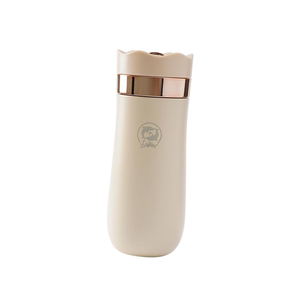 Hochwertige Thermosflasche Isolierter Kaffeebecher für unterwegs | Auslaufsicherer Deckel | Wiederverwendbar | Perfekt für Büro Reisen & Outdoor | Gold-Design