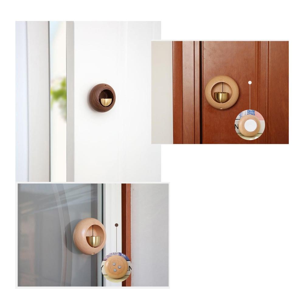 Handgeschnitzte Holzwerken-Figuren Japanischer Stil Türklingel mit kreativer Dopamin-Wirkung - Magnetische Ladenbesitzerglocke für Zuhause & Büro