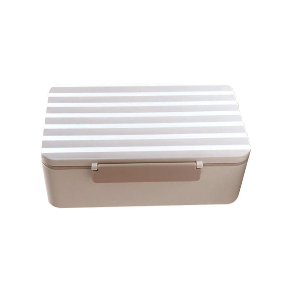 Entdecken Sie die Innovation 900ML Mikrowellen-Bento-Box für Frische unterwegs! Kreative Wellenmuster tragbar und perfekt für Kinder Schule Picknick - Weißer Lunchbox-Begleiter