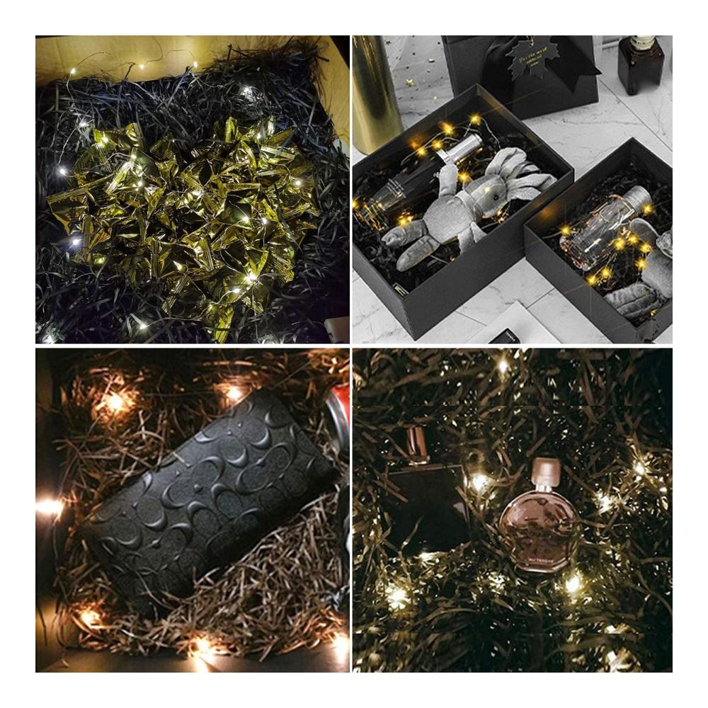 Seidenpapier Schwarz 100g - Perfekte Füllung für Geschenkkörbe Weinverpackungen & Partys - Hochwertiges Füllmaterial für stilvolle Präsentationen