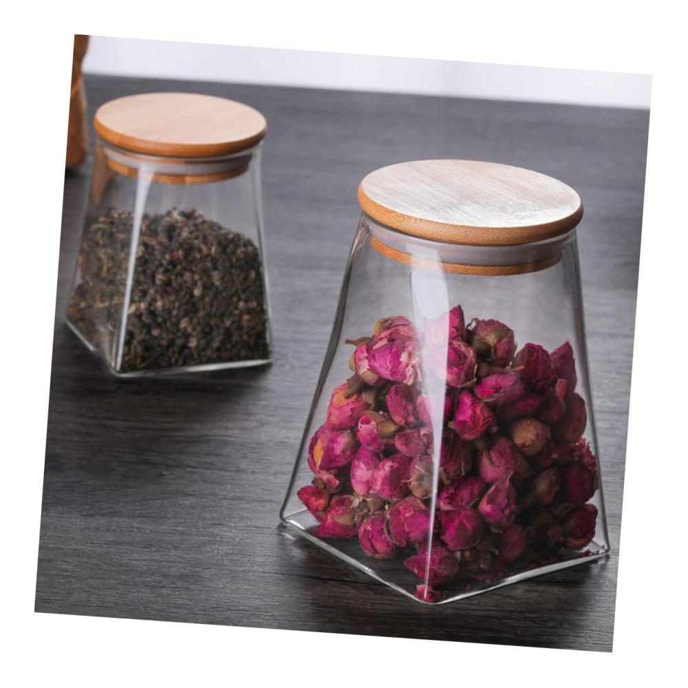 3er Set Glas Vorratsdosen mit Deckel für die Küche - Kleine Glasbehälter zur Snack-Aufbewahrung - Süßigkeit Einmachglas - Versiegelte Dose für maximale Frische - Glasgefäße zur langfristigen Lagerung