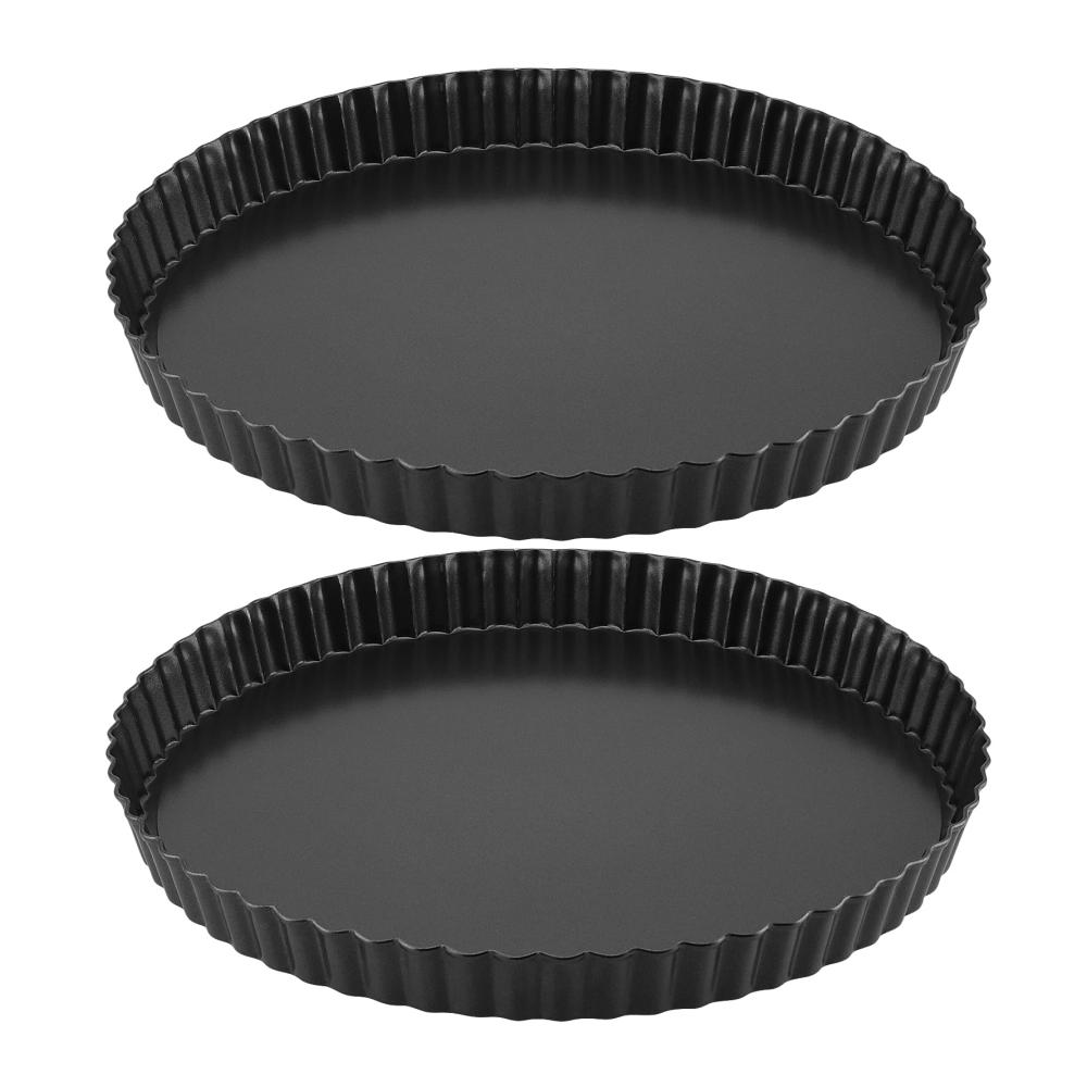 Entdecken Sie die Magie des Backens mit unseren 2 Stück Törtchenformen! Hochwertiger Kohlenstoffstahl 28 cm Durchmesser mit herausnehmbarem Boden für müheloses Entformen. Perfekt für Quiches Torten Kuchen und mehr. Gönnen Sie sich dieses unverzichtbare Backwerkzeug für köstliche Puddings Kekse und Obsttartes. Backen Sie mit Stil und Präzision – Ihre kulinarischen Meisterwerke verdienen die beste Form