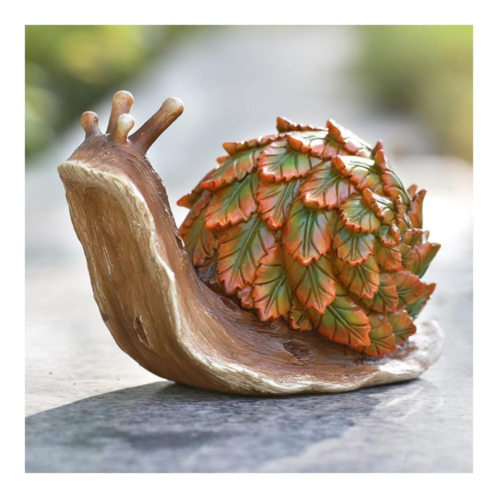 Kopfskulpturen Einzigartige Garten-Schnecke-Statue aus Harz – Dekorative Kleine Tier-Skulptur für Zuhause Tischplatte Regal Terrasse Rasen & Garten – Wetterbeständige Outdoor-Dekoration. Verschönern Sie Ihren Außenbereich mit dieser charmanten Schnecke-Figur
