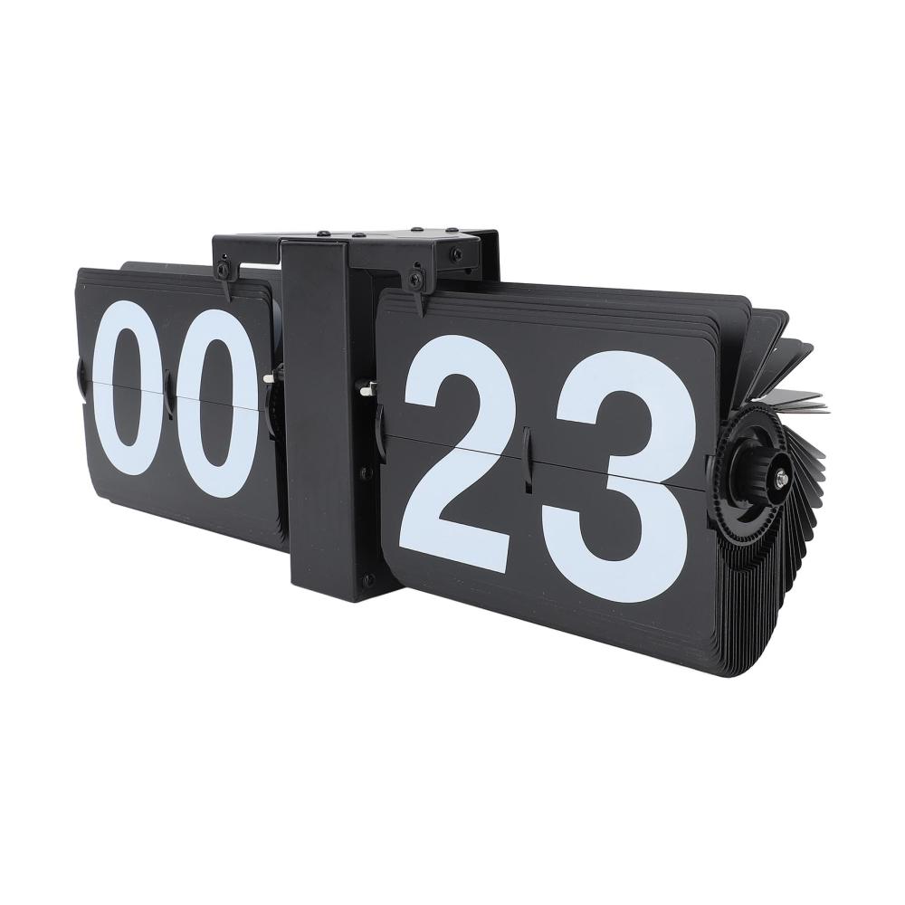 Vintage Mechanische Digitale Flip-Uhr - Exquisite Tischuhr für Büro Schule & Zuhause - Automatische Anzeige - Stilvoll und Zeitlos - Ideal für 24-Stunden-Präzision
