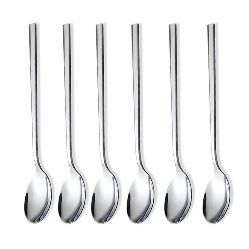 10er Set Edelstahl Kaffee- & Mokkalöffel 825 Zoll (21 cm) - Hochglanzpoliertes Design - Perfekt für Espresso Latte & mehr - Essentielle Küchenutensilien für den Genussmomente