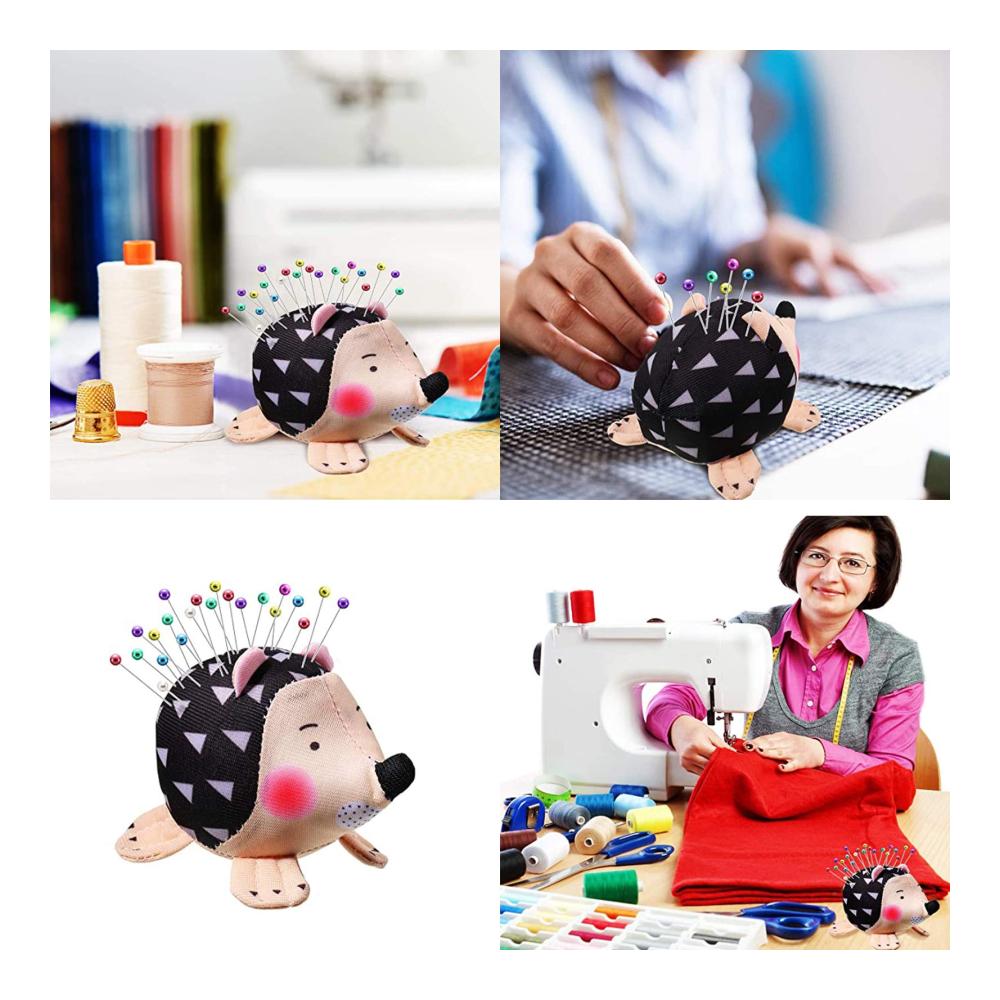 Entzückendes Igel-Nadelkissen Set - 2er Pack Tomatenform Pin-Halter für DIY Handarbeiten. Perfektes Nähzubehör & Bastelwerkzeug für kreative Näharbeiten