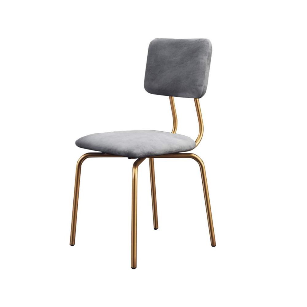Bequemer Stapelbarer Esszimmerstuhl mit Rückenlehne für Zuhause Küche Wohnzimmer & Kneipe - Modernes Design - In Grau - Bis zu 1996 kg belastbar