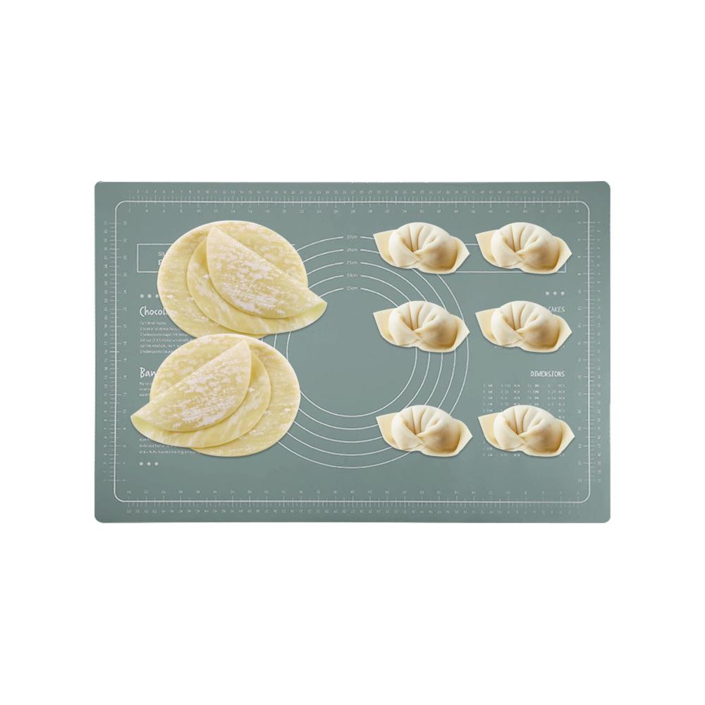 Silikon-Backmatte 24 x 16 Zoll - Extra dicke Antihaft-Blechmatte mit Messung - Backunterlagen in Lebensmittelqualität - Wiederverwendbare Teig-Rollmatte - Kochen und Backen