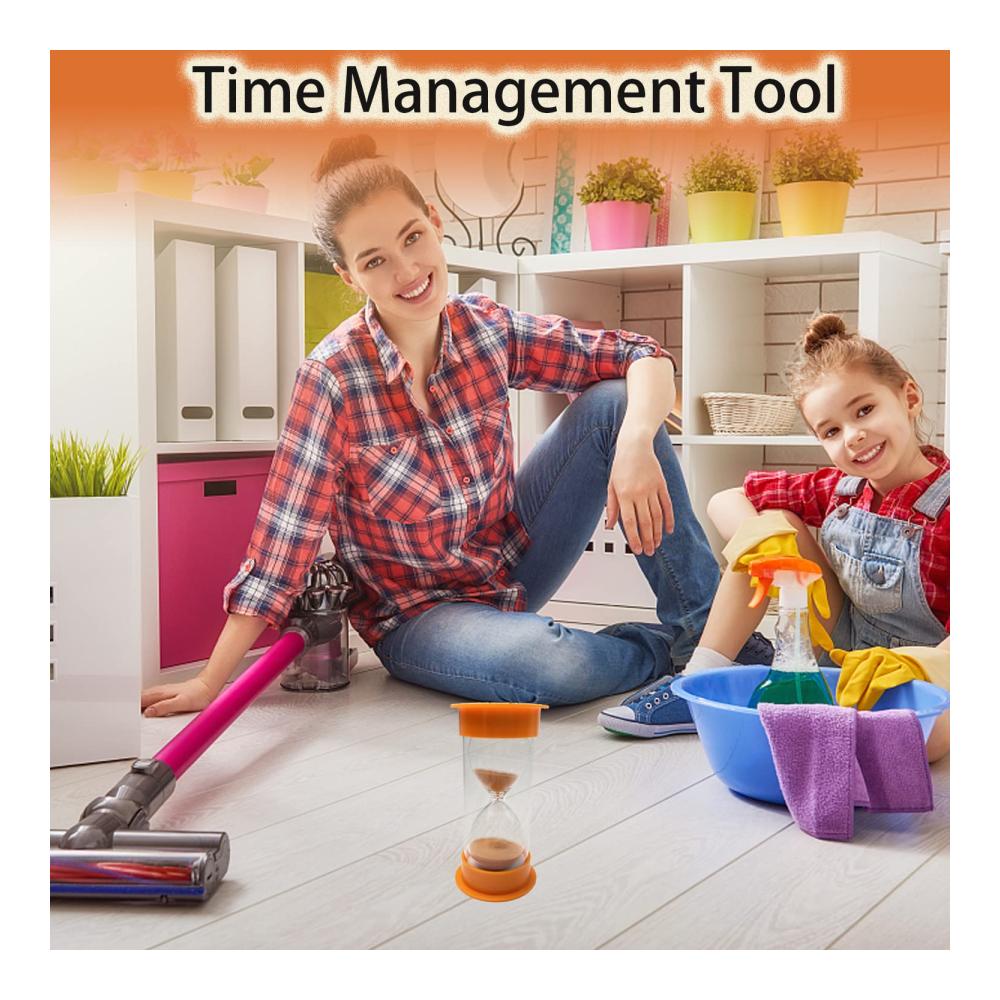 Eieruhren Set Kinder | Sanduhren Timer 10 Minuten | Küchen-Timer-Uhr Orange | Zeitmanagement-Assistent | Kreative Geschenke für Kinder