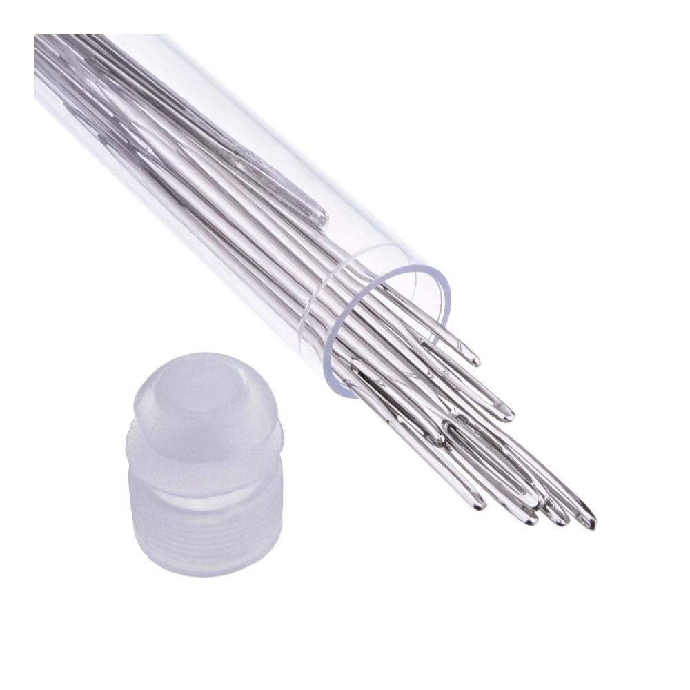 Entdecken Sie die Perfektion des Nähens mit unseren Großaugen-Nähnadeln für Lederprojekte! 20 Stück in transparenter Flasche für einfache Aufbewahrung. Ideal für präzise Handarbeit und kreative Designs. Verpassen Sie nicht die Qualität die Ihre Nähprojekte verdienen