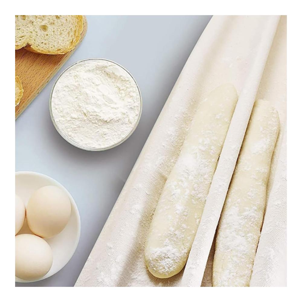 2er Set Gärkörbchen aus natürlichem Rattan mit Leinentuch für perfekte Brotteige | Bäckerzubehör für knuspriges Baguette Sauerteigbrot und mehr | Ideale Teigruhe und Fermentation in der Küche 75x45cm