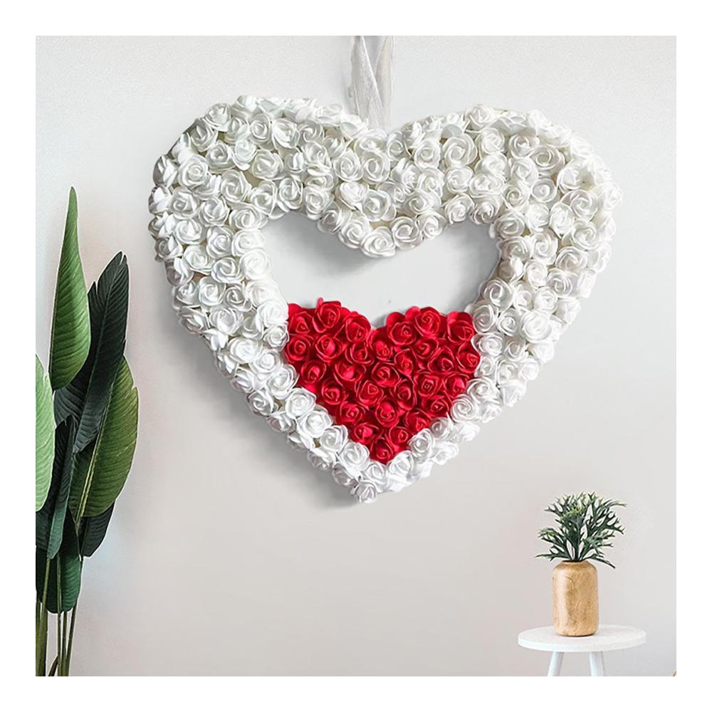 Entdecken Sie Liebe an Ihrer Haustür mit unseren exquisiten Valentinskränzen - Herzliche Dekoration für Wand Fenster und mehr. Romantische Valentinstagskränze für eine einladende Atmosphäre. Verschönern Sie Ihr Zuhause mit Liebe