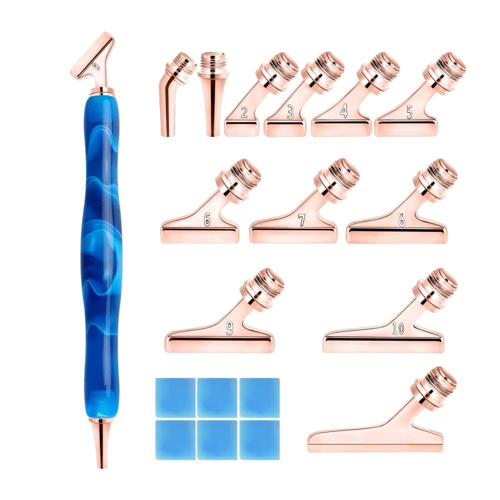 Entdecken Sie Kreativität Hochwertiges Werkzeuge & Zubehör Set für 5D Diamond Painting – papasgix Diamantmalerei Stifte & Metallzubehör mit 45° Ersatzköpfen für präzises Arbeiten & brillante Ergebnisse