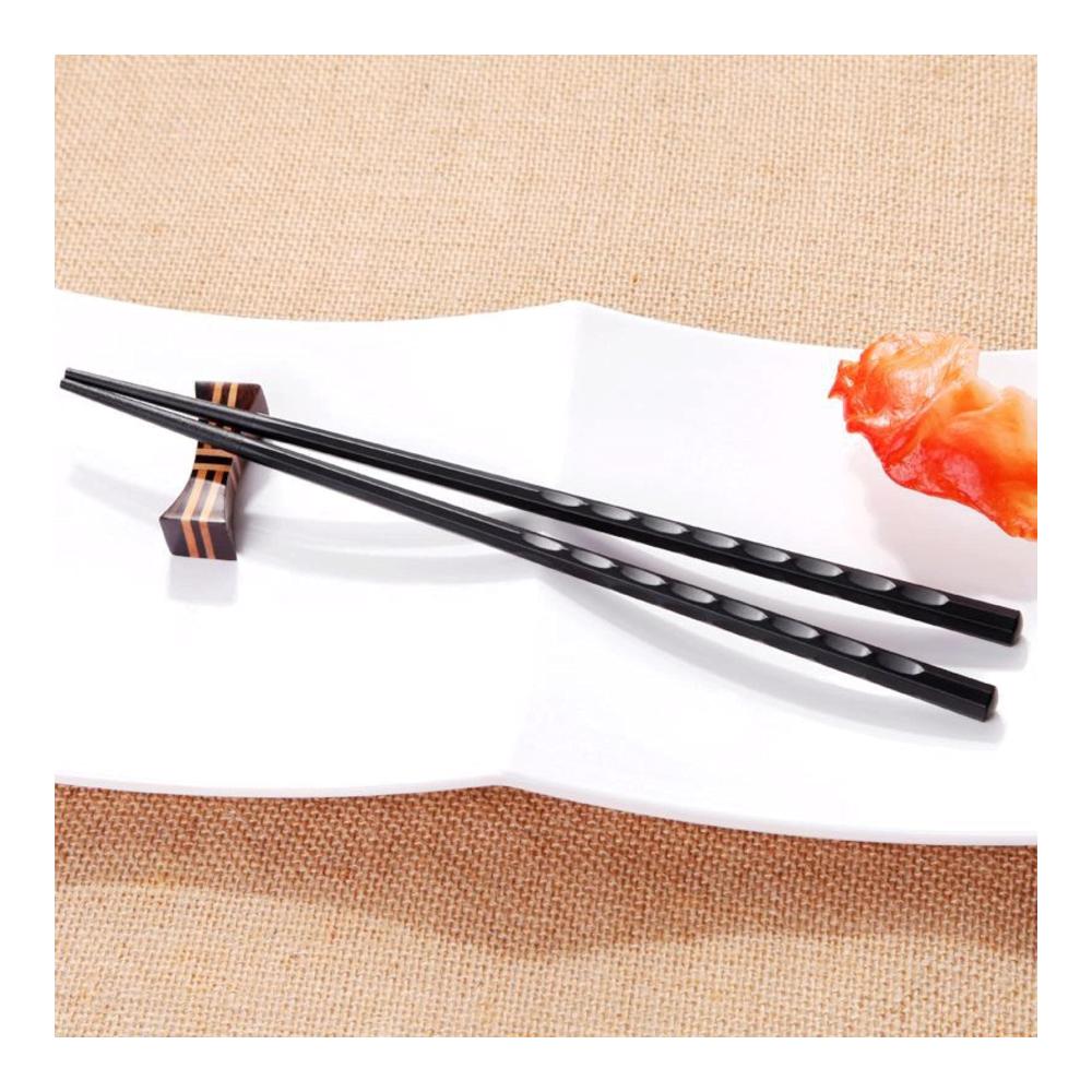 Premium Essstäbchenablagen Stilvolle rutschfeste Alloy Essstäbchen für Sushi & chinesische Küche - Wiederverwendbar & langlebig - Ideal für den Es