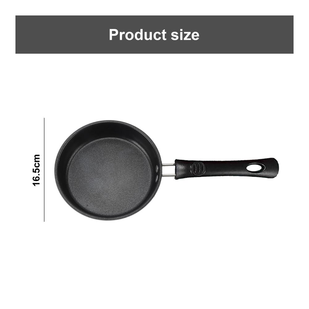 Mini-Eier-Bratpfanne 6.76 cm | Edelstahl-Bratpfanne mit Antihaftbeschichtung | Hitzebeständiger Griff | Für Camping & Picknick | Stein-Kochgeschirr für Outdoor-Aktivitäten | Ideal für Brat- & Universalpfannen
