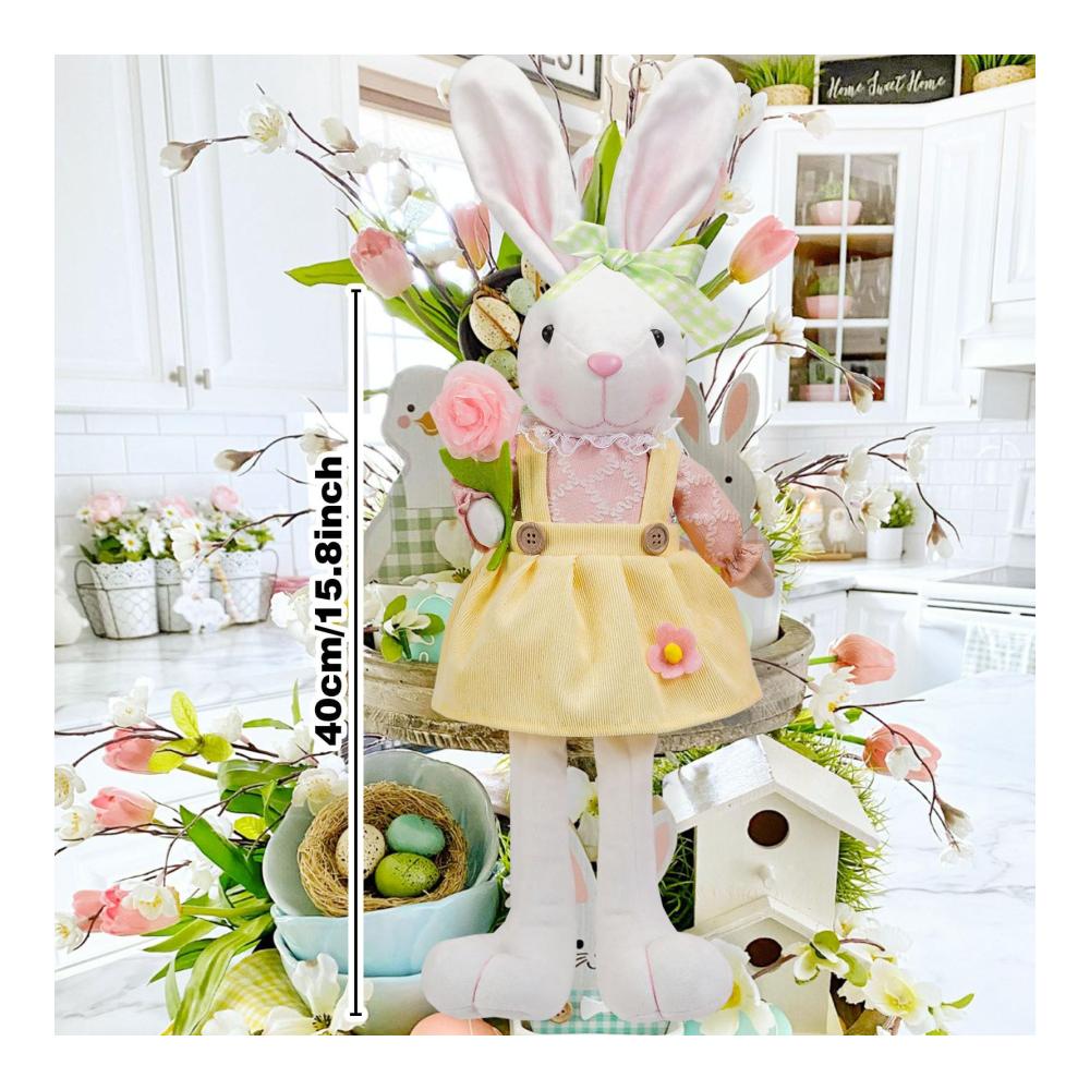 Frohe Ostern feiern mit unserem 44 cm Konfetti-Karottenkaninchen! Perfekte Partydekoration für Wohnzimmer Schlafzimmer und Kinderzimmer. Ein fröhliches Geschenk für Geburtstage und Ostern