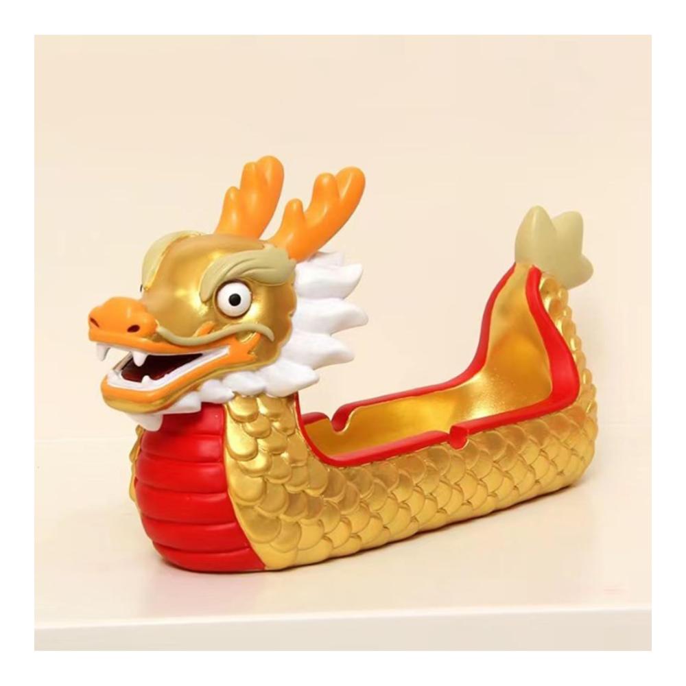 Drachenboot-Räucherstäbchenhalter - Handgefertigtes Drachenboot-Ornament als einzigartiges Räuchergefäß für eine entspannte Atmosphäre zu Hause - Perfektes Geschenk für Dekorliebhaber - Schicke Heimdekoration für Schlafzimmer Sch