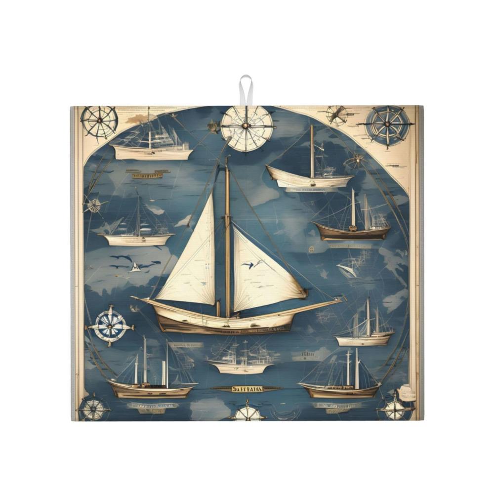 Nautische Segelbootskarte