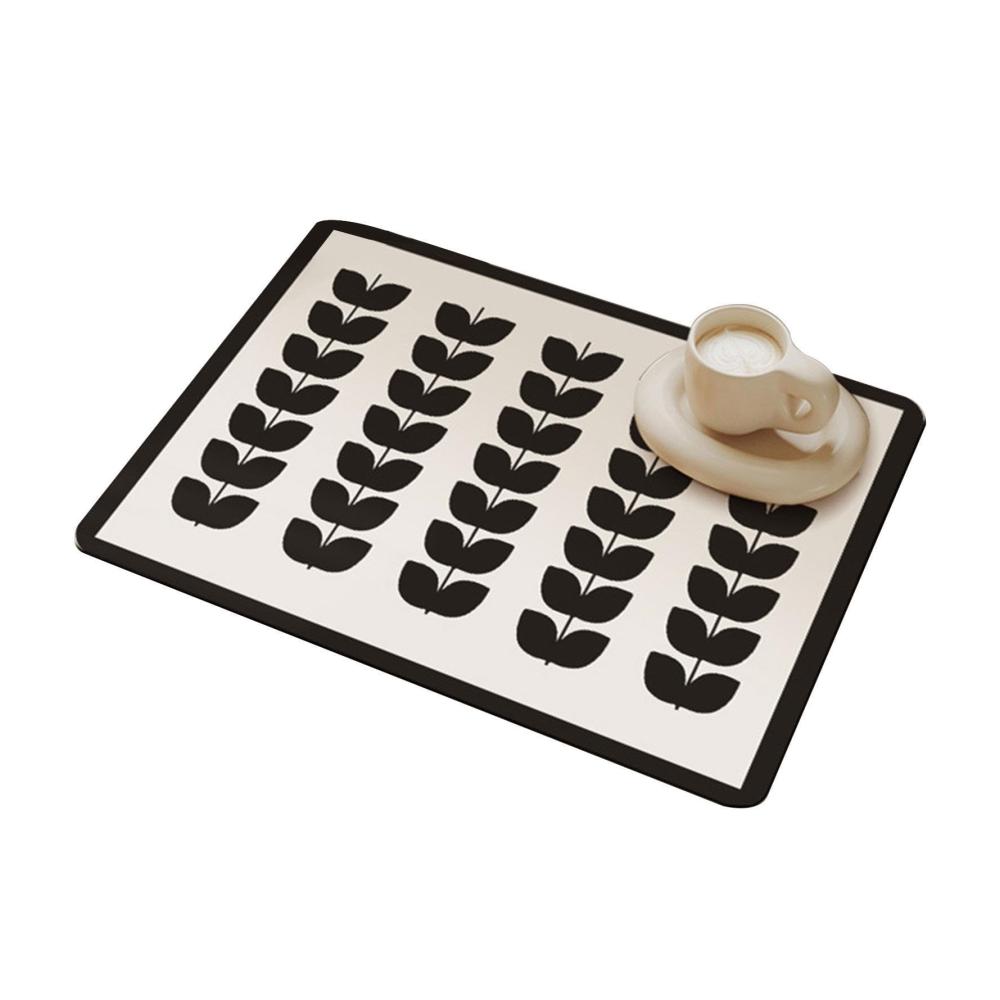 Abtropfhalter & -ständer Praktischer Küchenorganizer mit Saugmatte - Ordnung und Stil für Ihre Küche! Rutschfest abtropfsicher und vielseitig einsetzbar für Geschirr Besteck und mehr. Ideal für Küche und K