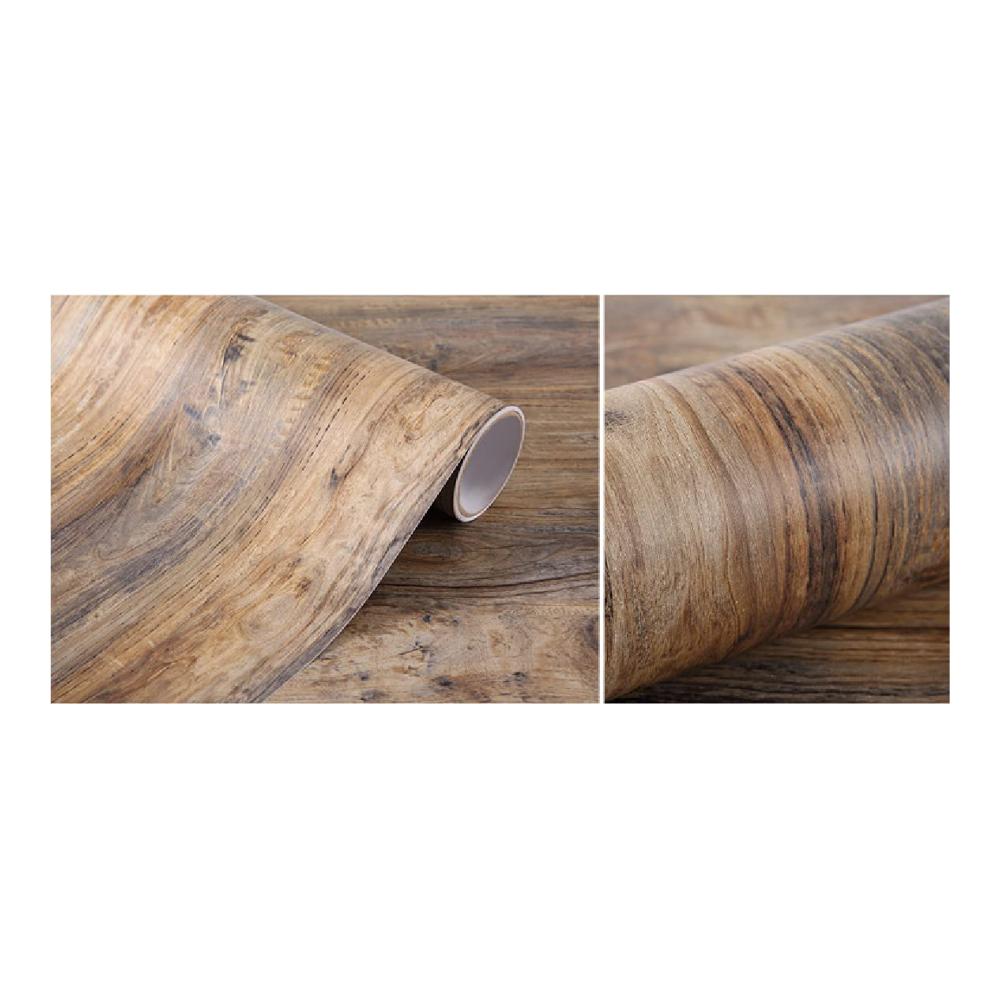Möbelaufkleber in Holzoptik Selbstklebende Klebefolie 61×500cm Wasserfest für Schrank Küche & Tisch Dekorfolie mit Realistischer Textur