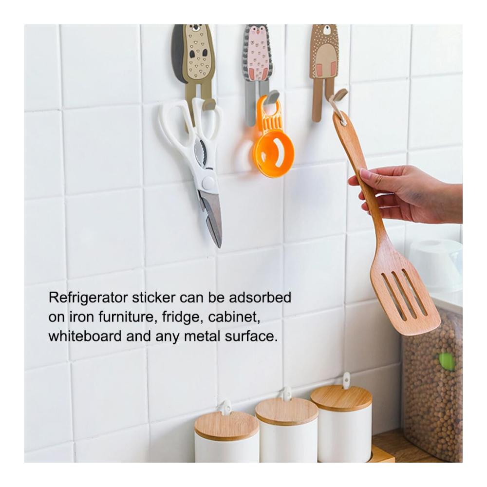 Premium Magnete Set - 8 Stück | Stark haftende Magnete für Kühlschrank Whiteboard & mehr | Vielseitige Aufhängehaken für Zuhause Büro & Werkstatt | Magnetisches Haushaltszubehör