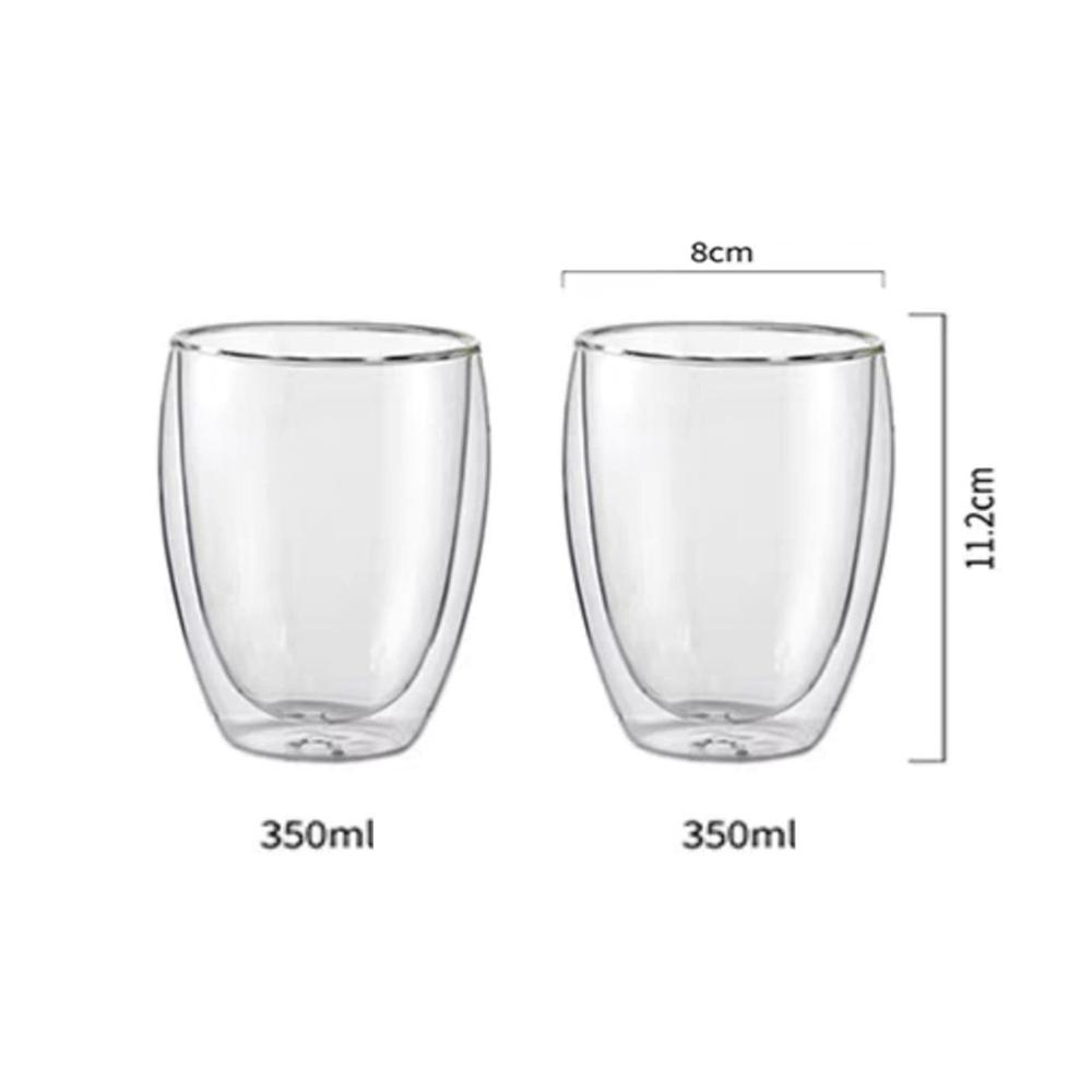 Entdecken Sie den Genuss Doppelwandige Kaffee- & Teegläser Set | Thermogläser für Cappuccino Latte Macchiato | Hergestellt aus Borosilikatglas | 2 Stück