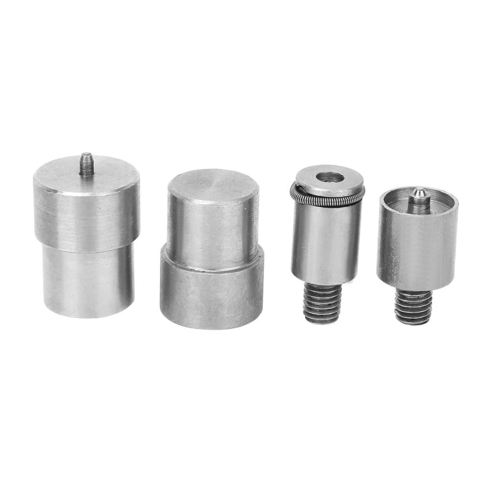 Hochwertige Schnappmatrizen-Nietpresse | Silberner Edelstahl | 4-teiliges Druckknopf-Ersatzkit für 651 633 831 | 7x5x3 mm | Robust und langlebig