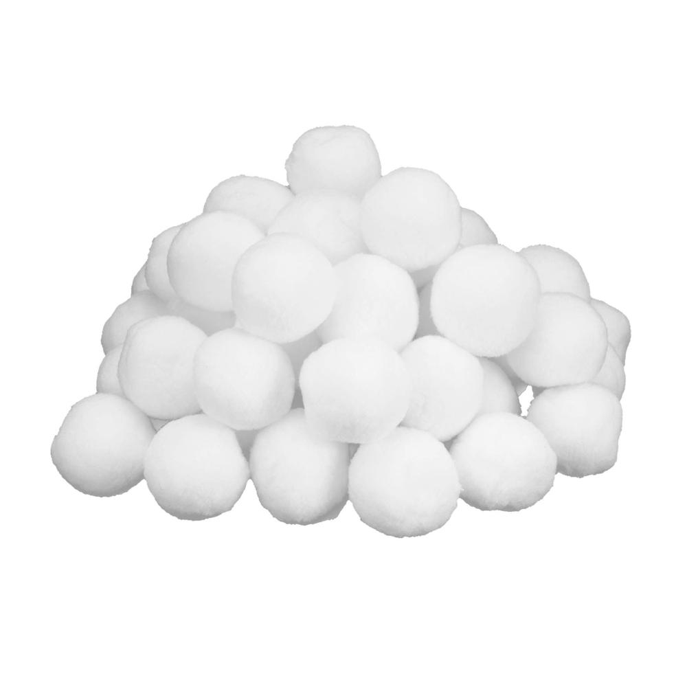 Premium Kunstschnee 50 weiße Schneebälle 7 cm groß - Perfekt für Weihnachtsdeko & Schneeballschlachten drinnen & draußen - Winterzauber für Ihr Zuhause