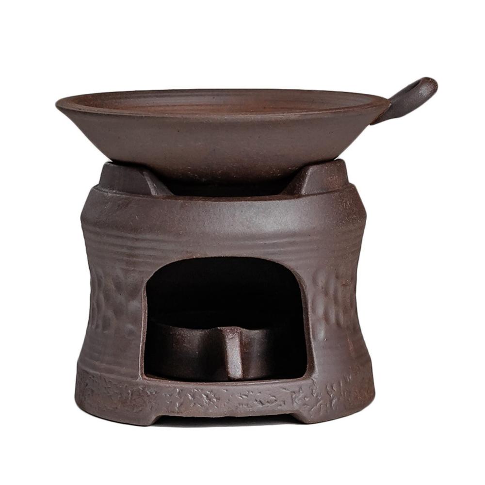 Keramik Stövchen Teekanne Herd Heizvorrichtung für Teelichter Kaffeeröster Aromatherapie & Ätherische Öle – Metallisches Design für Zuhause & Büro