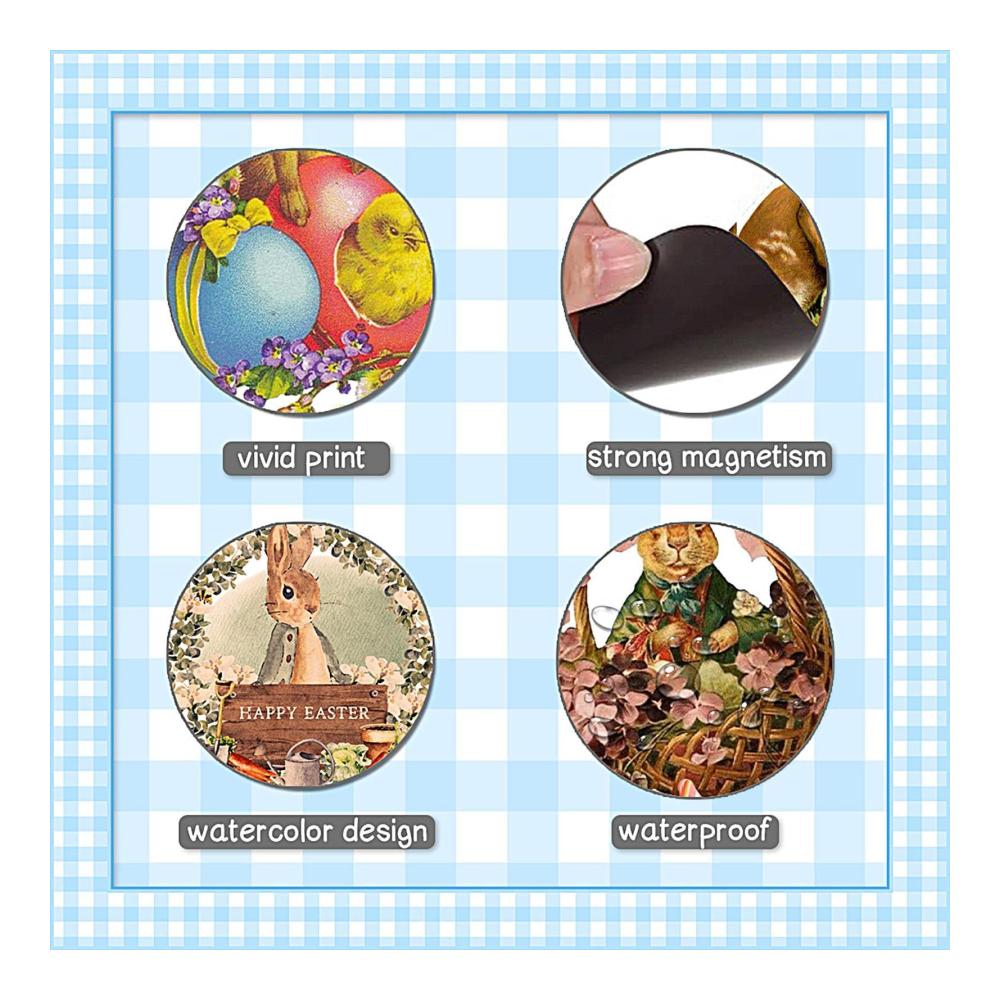 Verzaubern Sie Ihren Kühlschrank! ZAGARO Ostern Magnete Set – 22 niedliche Hasenmagnete & Eier-Aufkleber – Dekorative Osterhasen für metallische Oberflächen – Ideal für Festlichkeiten & Dekoration