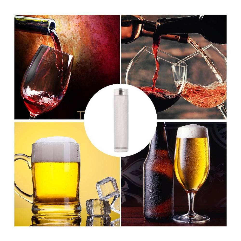 Edelstahl Weinfilter Trichter Set für feinste Weinbereitung - Perfekte Filtration von Wein Saft & mehr - Weinfilter & Siebe für höchste Ansprüche