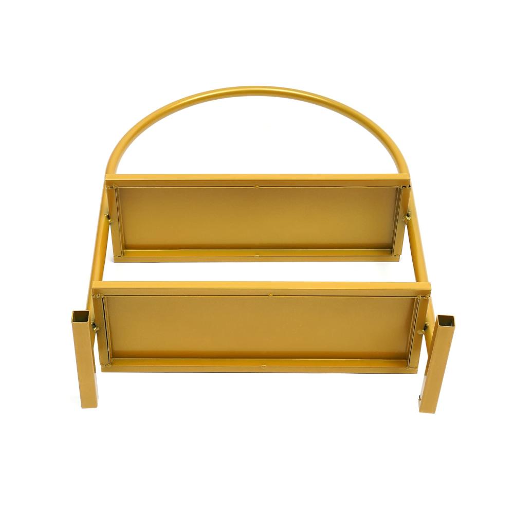 Eleganter 2-Etagen Metall Tortenständer im Vintage Design - Ideal für Hochzeiten Geburtstage & Partys Rechteckiger Kuchenständer