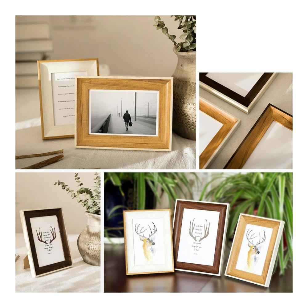 Fotorahmen-Set für Wand & Tisch Kreatives Design für Hochzeit 6 Zoll Bilder Dekoration Collagen & mehr – Inklusive 7 Zoll Rahmen für Vielseitigkeit