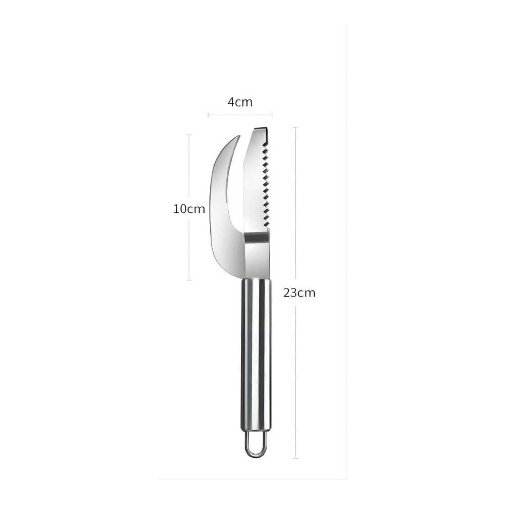 Entdecken Sie die Meeresfrüchte-Welt mühelos! 3-in-1 Fisch-Entkalker-Werkzeug Edelstahlschäler Schaben und Ausbeinen. Perfekt zum Filetieren und Reinigen. Küchenfreude mit unserem Fischentkalker-Messer und Schuppenentferner. Ultimatives Meeresfrüchte-Werkzeugset für Ihre Küche - effizient und präzise